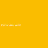 Enormer Leder-Mantel