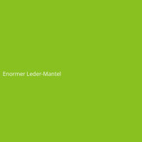 Enormer Leder-Mantel