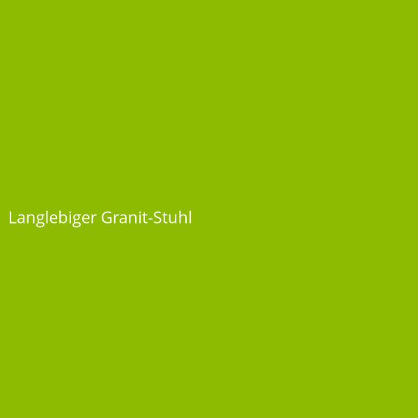Langlebiger Granit-Stuhl