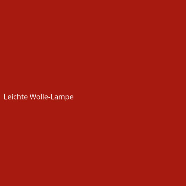 Leichte Wolle-Lampe