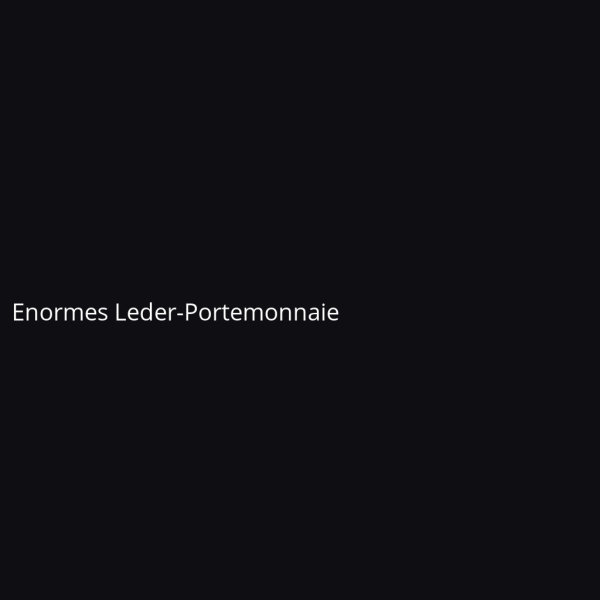 Enormes Leder-Portemonnaie
