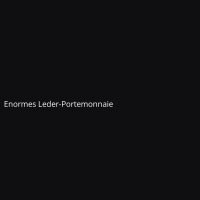 Enormes Leder-Portemonnaie