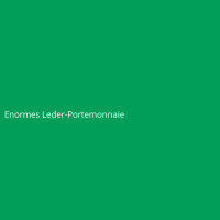 Enormes Leder-Portemonnaie