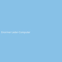 Enormer Leder-Computer