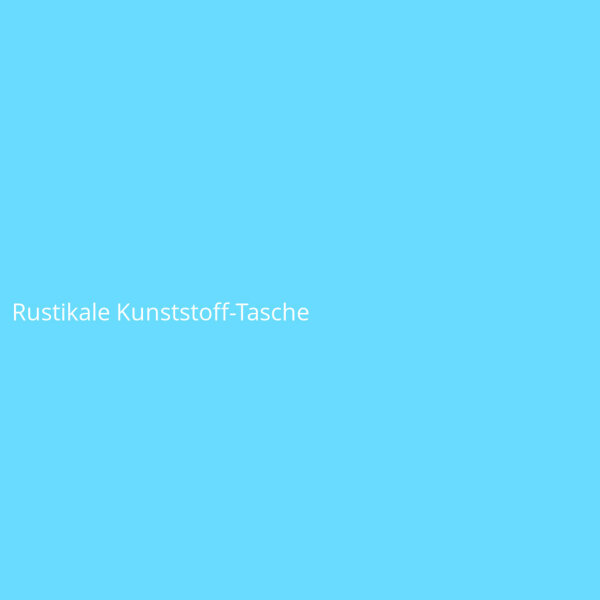 Rustikale Kunststoff-Tasche