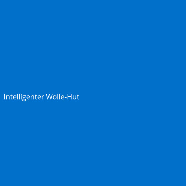 Intelligenter Wolle-Hut