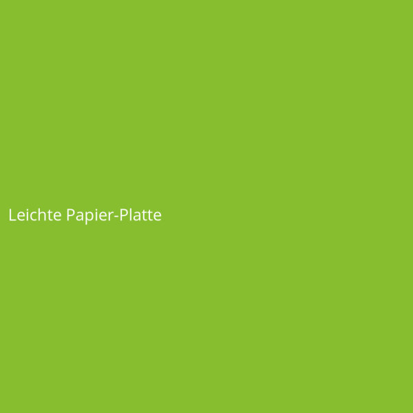 Leichte Papier-Platte