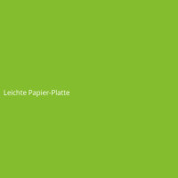 Leichte Papier-Platte
