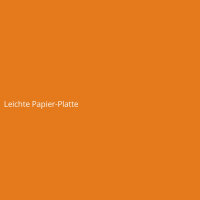 Leichte Papier-Platte