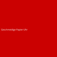 Geschmeidige Papier-Uhr