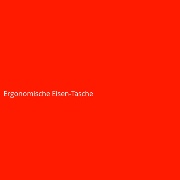 Ergonomische Eisen-Tasche